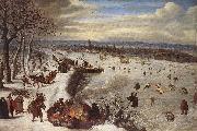 VALKENBORCH, Lucas van View of Antwerp with the Frozen Schelde tg china oil painting reproduction